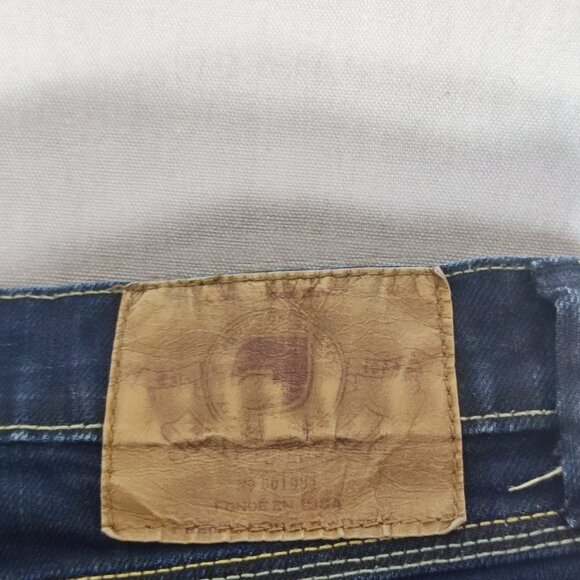 Blue notes Zack Slim Straight Jeans men's sz 30X32 dark washed ink blue low rise - Picture 5 of 14